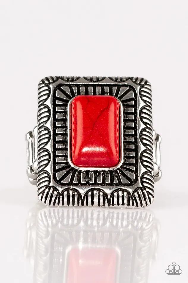 Paparazzi Jewelry Rings Paparazzi Ring Tumbleweed Deserts Red