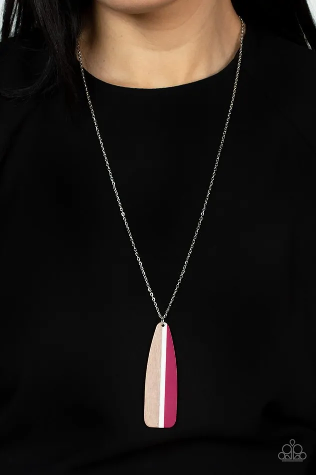 Paparazzi Necklace Grab a Paddle Pink Paparazzi Jewelry Necklaces
