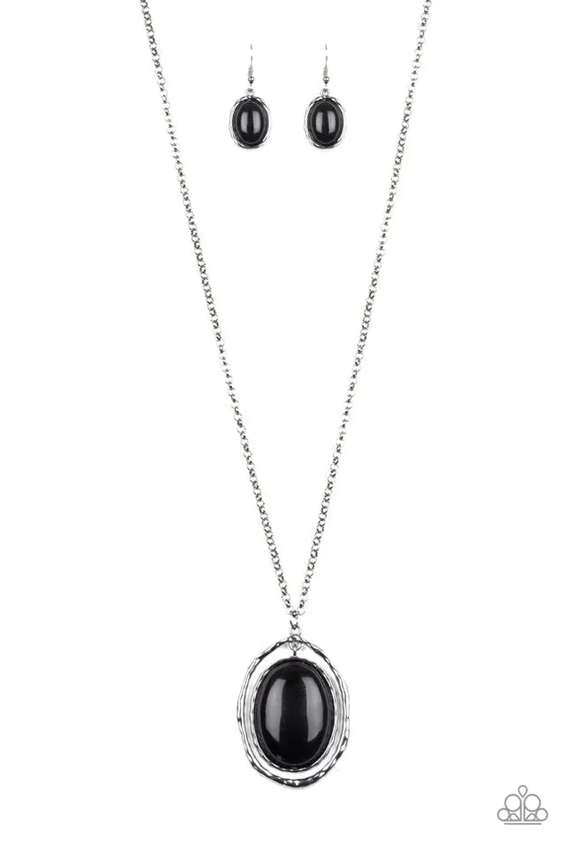 Paparazzi Necklace Harbor Harmony Black Paparazzi Jewelry Necklaces