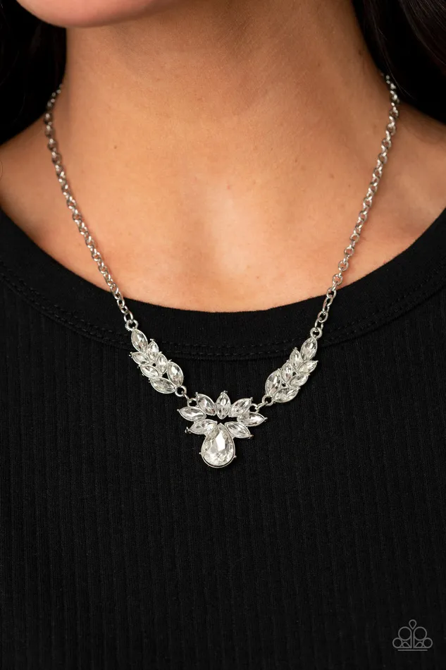 Paparazzi Necklace I Need Some HEIR White Paparazzi Jewelry Necklaces