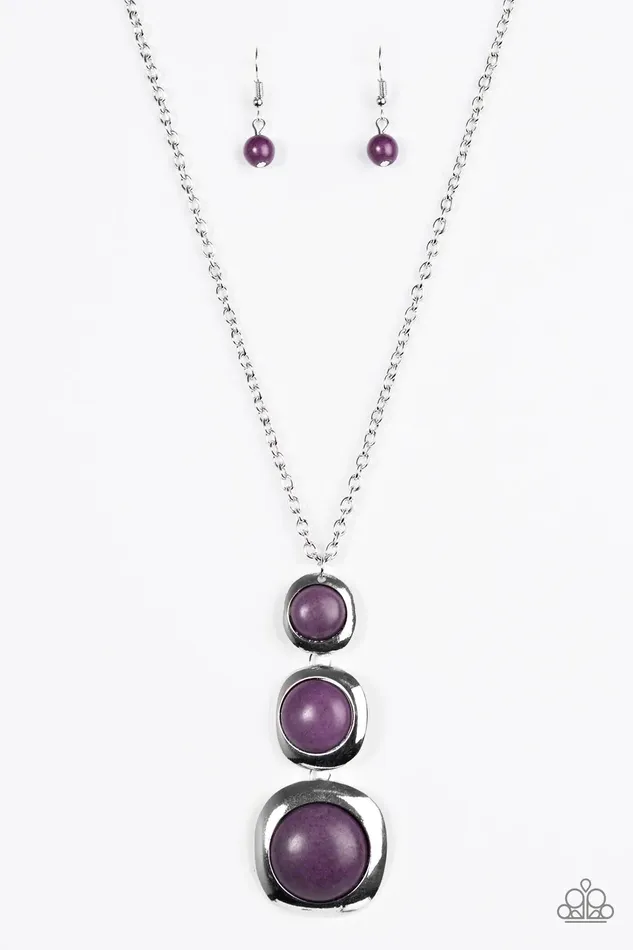 Paparazzi Necklace Stone Tranquility Purple Paparazzi Jewelry Necklaces
