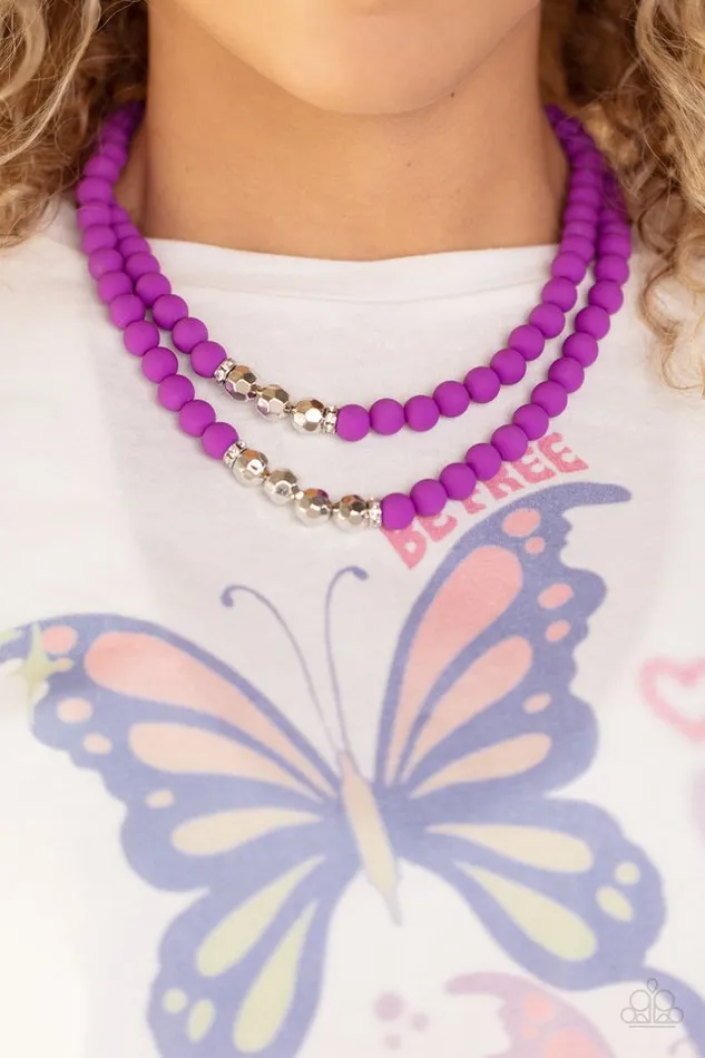 Paparazzi Necklace Summer Splash Purple Paparazzi Jewelry Necklaces