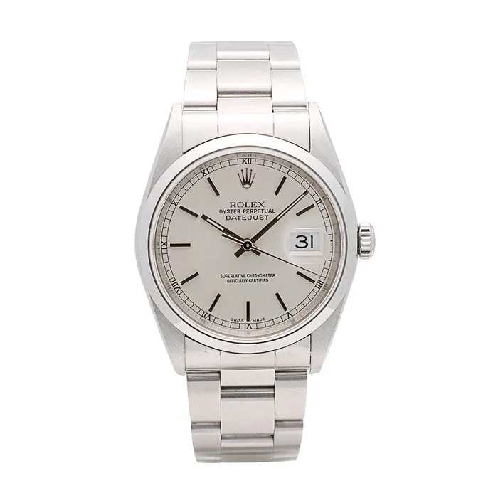 Preowned Rolex Bracelets Rolex Datejust 36 Stainless Steel Silver Dial Oyster Bracelet Automatic Preowned Preowned Rolex Bracelets Rolex Datejust 36 Stainless Steel Silver Dial Oyster Bracelet Automatic Preowned