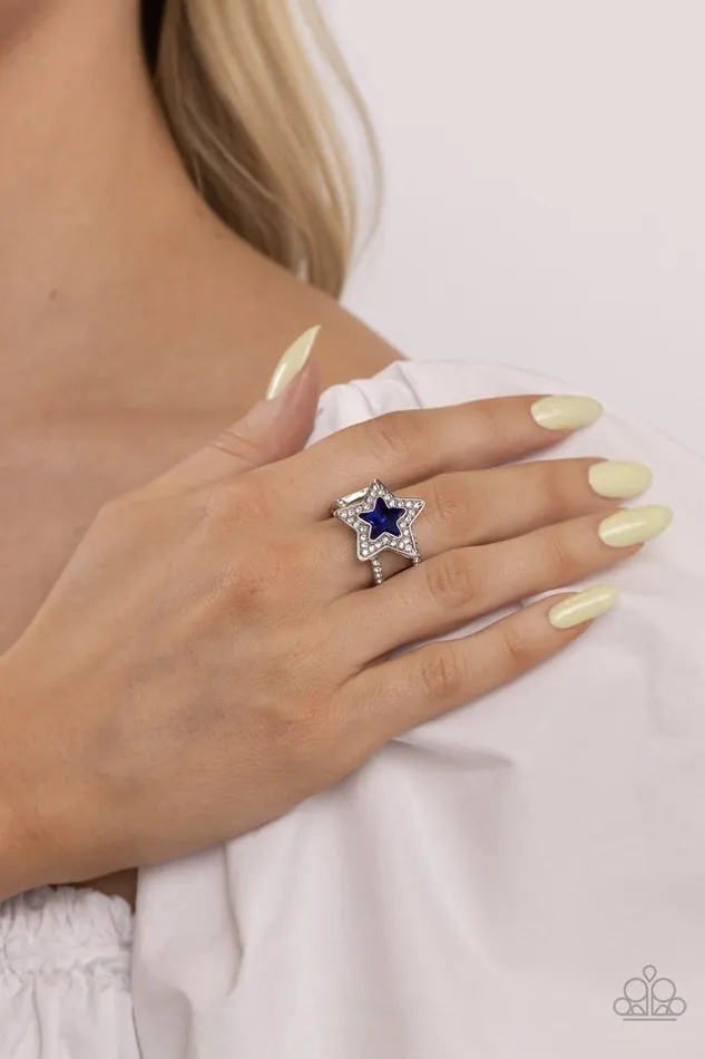 Rings Paparazzi Jewelry Paparazzi Ring One Nation Under Sparkle Blue