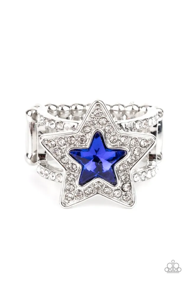 Rings Paparazzi Jewelry Paparazzi Ring One Nation Under Sparkle Blue Rings Paparazzi Jewelry Paparazzi Ring One Nation Under Sparkle Blue