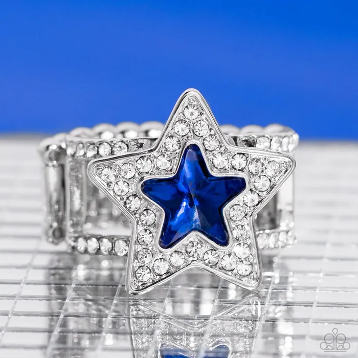 Rings Paparazzi Jewelry Paparazzi Ring One Nation Under Sparkle Blue Rings Paparazzi Jewelry Paparazzi Ring One Nation Under Sparkle Blue
