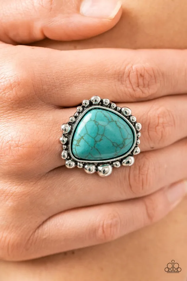 Rings Paparazzi Ring Dont DWELLER on It Blue Paparazzi Jewelry