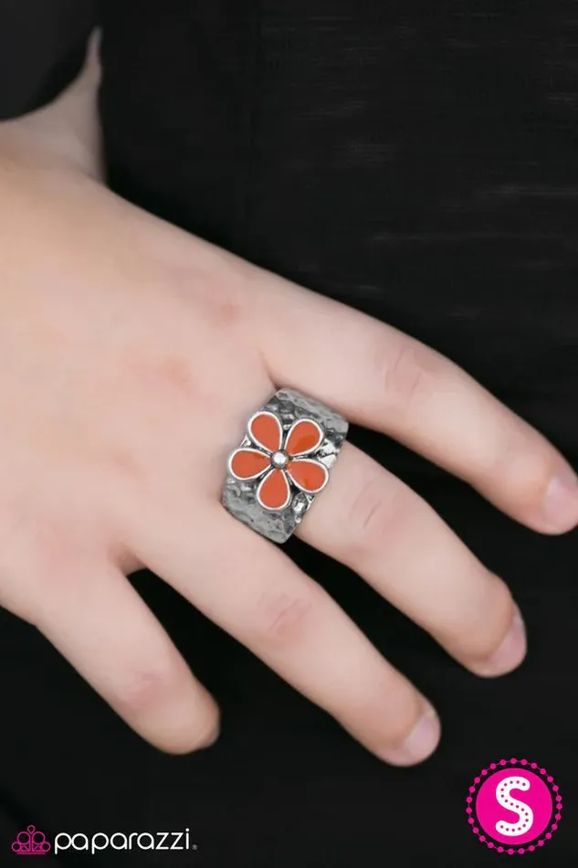 Rings Paparazzi Ring Flower Patrol Orange Paparazzi Jewelry