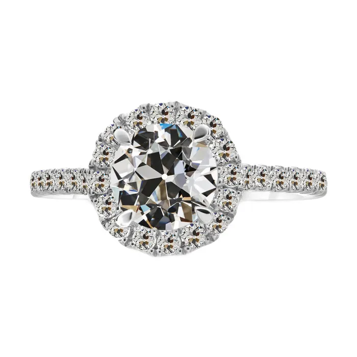 350 Carats Old Mine Cut Halo Wedding Genuine Diamond Ring White Gold 14K HarryChadEntcom Rings 350 Carats Old Mine Cut Halo Wedding Genuine Diamond Ring White Gold 14K HarryChadEntcom Rings