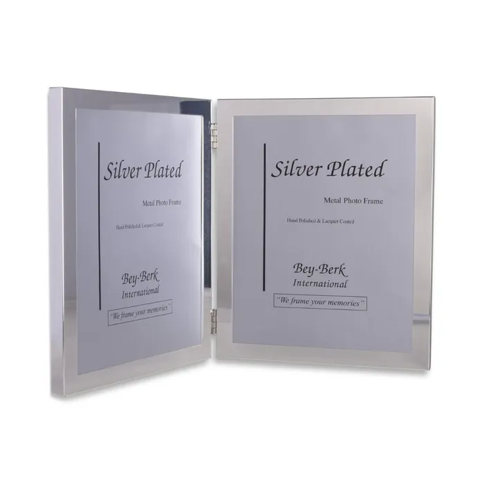 Bey Berk Clement Silver Plated Frame Double Bey Berk Rings