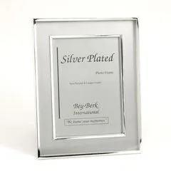 Bey Berk Rings Bey Berk Silver Plated 8X10 Picture Frame With Easel Back