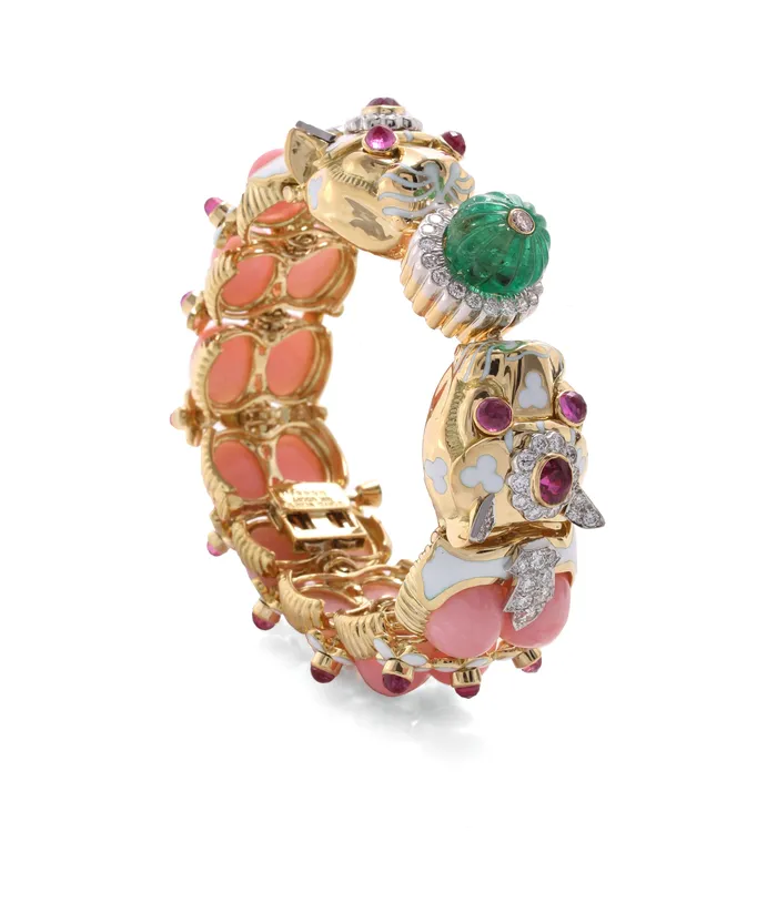 Bracelets David Webb Twin Leopard Bracelet