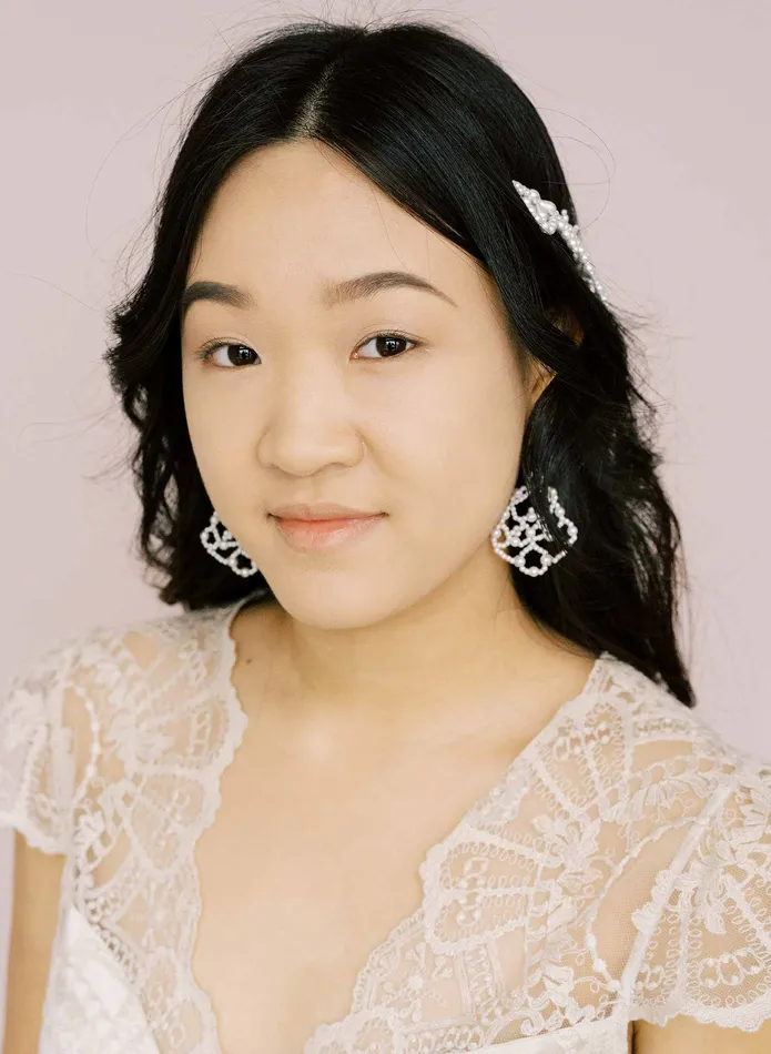 Earrings twigs honey Pearl lace earrings Style 2119
