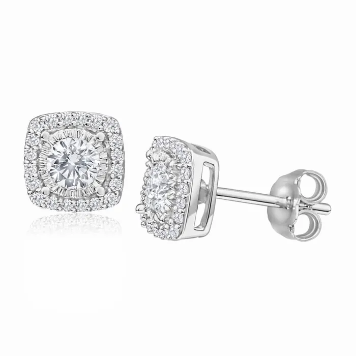 GB 290 Carats Gorgeous Round Cut Natural Earth Mined Diamond Stud Earrings White Gold 14K Earrings GB 290 Carats Gorgeous Round Cut Natural Earth Mined Diamond Stud Earrings White Gold 14K Earrings