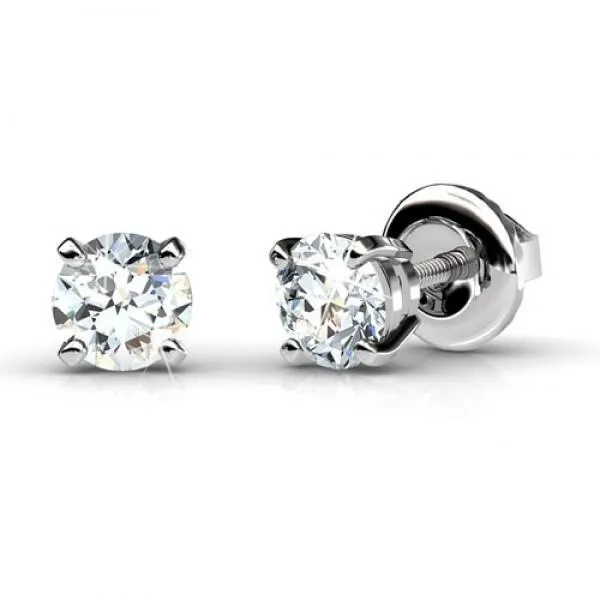 GB Earrings Natural Earth Mined Diamond Stud Earring 1 Ct White Gold Women Jewelry GB Earrings Natural Earth Mined Diamond Stud Earring 1 Ct White Gold Women Jewelry