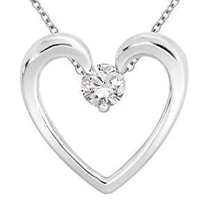 GB Necklaces Gorgeous Round Cut Natural Earth Mined Diamond Heart Pendant 125 Ct White Gold Jewelry GB Necklaces Gorgeous Round Cut Natural Earth Mined Diamond Heart Pendant 125 Ct White Gold Jewelry