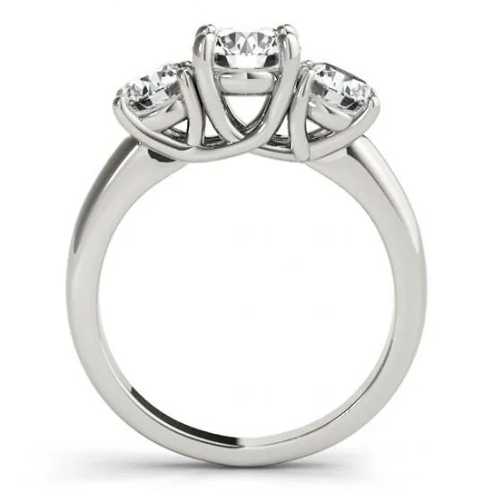 GB Rings 2 Carat Three Stone Round Natural Earth Mined Diamond Engagement Ring Solid Gold 14K GB Rings 2 Carat Three Stone Round Natural Earth Mined Diamond Engagement Ring Solid Gold 14K