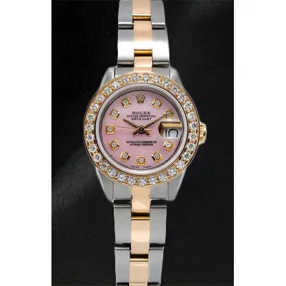 HarryChadEntcom Bracelets Rolex Datejust 26 mm Pink Mother Of Pearl Diamond Dial Two Tone Oyster Bracelet Watch HarryChadEntcom Bracelets Rolex Datejust 26 mm Pink Mother Of Pearl Diamond Dial Two Tone Oyster Bracelet Watch