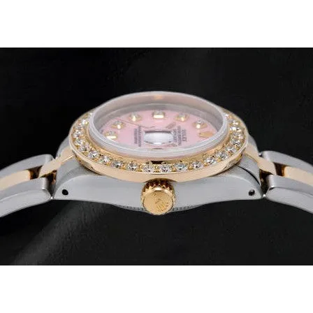 HarryChadEntcom Bracelets Rolex Datejust 26 mm Pink Mother Of Pearl Diamond Dial Two Tone Oyster Bracelet Watch HarryChadEntcom Bracelets Rolex Datejust 26 mm Pink Mother Of Pearl Diamond Dial Two Tone Oyster Bracelet Watch