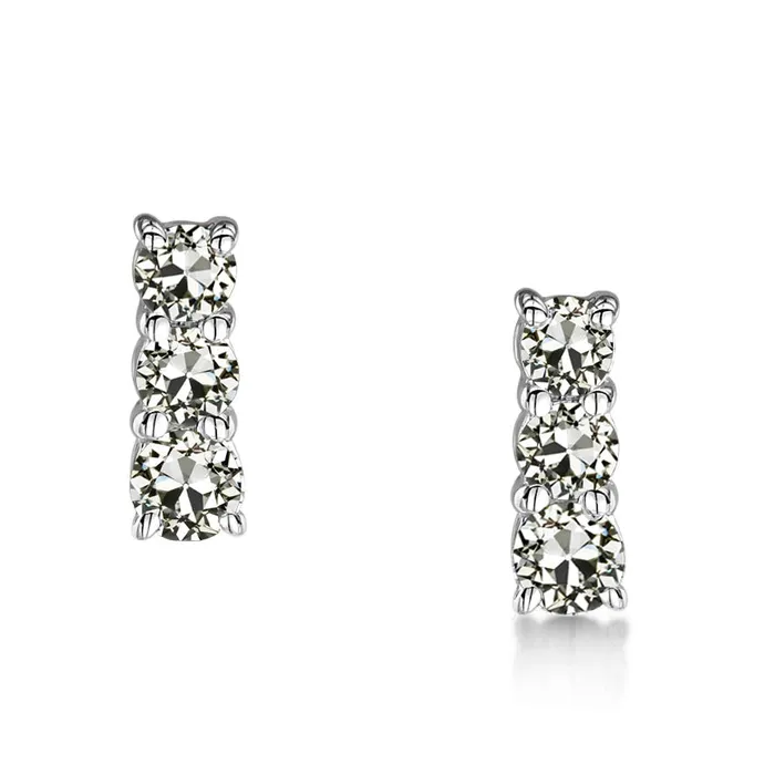 HarryChadEntcom Earrings 14K White Gold Round Genuine Diamond Old Mine Cut Stud Earrings 6 Carats HarryChadEntcom Earrings 14K White Gold Round Genuine Diamond Old Mine Cut Stud Earrings 6 Carats