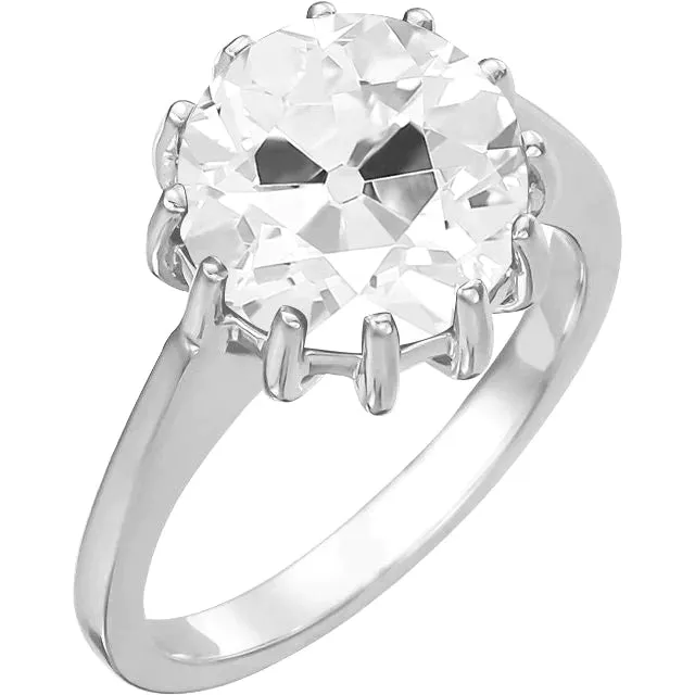 HarryChadEntcom Rings Big 8 Carat Old Miner Lab Grown Diamond Ring