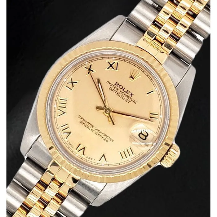 HarryChadEntcom Rings Ladies Rolex 31mm Datejust Two Tone Champagne Roman Watch HarryChadEntcom Rings Ladies Rolex 31mm Datejust Two Tone Champagne Roman Watch