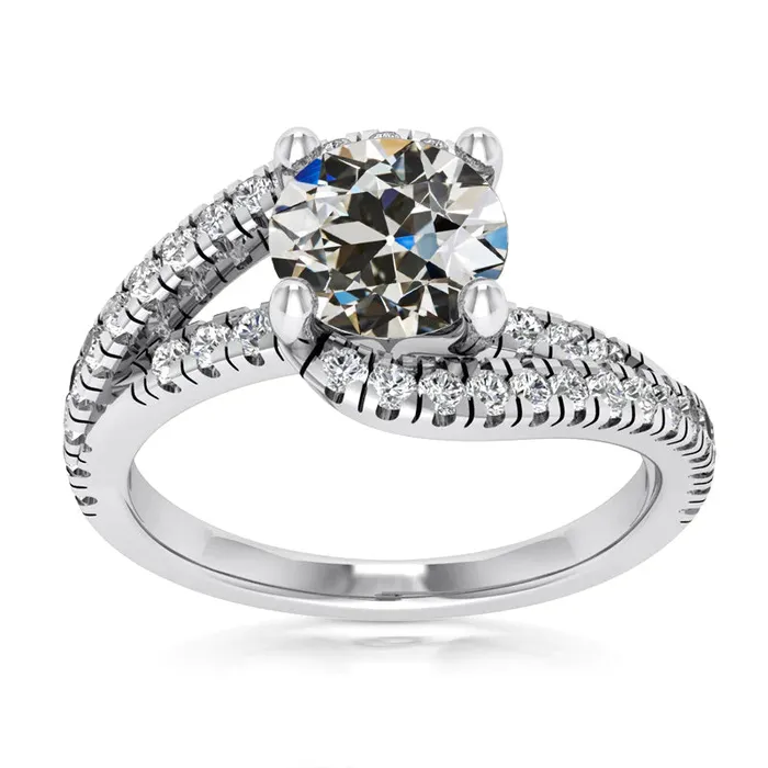 HarryChadEntcom Rings Ladys Ring Round Old Miner Real Natural Earth Mined Diamond Prong Twisted Shank 450 Carats HarryChadEntcom Rings Ladys Ring Round Old Miner Real Natural Earth Mined Diamond Prong Twisted Shank 450 Carats