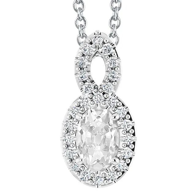 Necklaces HarryChadEntcom Oval Old Miner Natural Earth Mined Diamond Pendant Gold Prong Set Infinity Style 6 Carats Necklaces HarryChadEntcom Oval Old Miner Natural Earth Mined Diamond Pendant Gold Prong Set Infinity Style 6 Carats