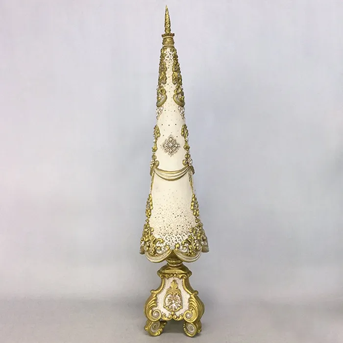 Necklaces Katherines Collection Katherines Collection 2020 Moonstruck Jeweled Resin Decorative Tree Ivory