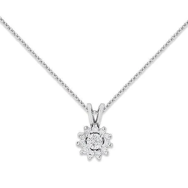 Pendant Necklace With Chain 175 Carats Round Natural Earth Mined Diamond White Gold 14K GB Necklaces Pendant Necklace With Chain 175 Carats Round Natural Earth Mined Diamond White Gold 14K GB Necklaces