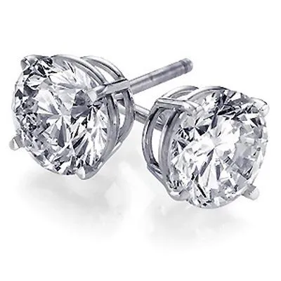 Real Natural Earth Mined Diamond Stud Earrings 250 Carats Solid Gold Jewelry GB Earrings Real Natural Earth Mined Diamond Stud Earrings 250 Carats Solid Gold Jewelry GB Earrings