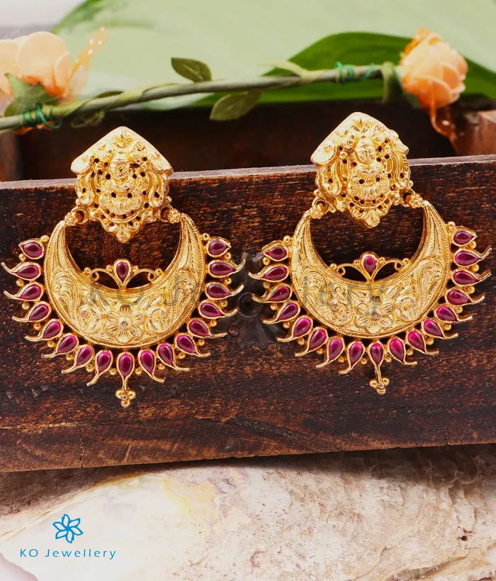 Silversmith Earrings The Isha Silver Lakshmi Chand Bali Earrings