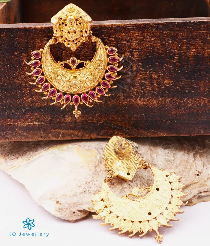 Silversmith Earrings The Isha Silver Lakshmi Chand Bali Earrings