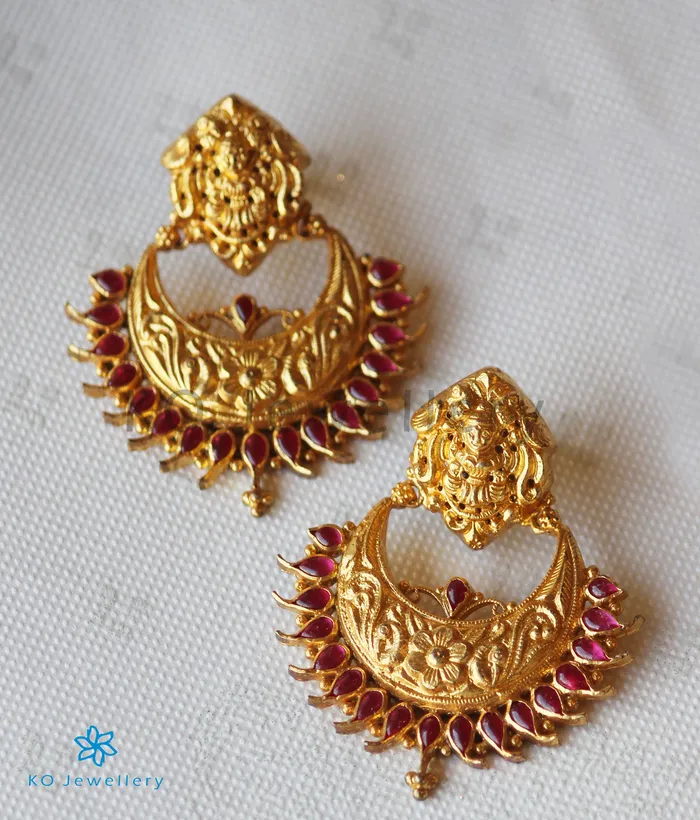 Silversmith Earrings The Isha Silver Lakshmi Chand Bali Earrings
