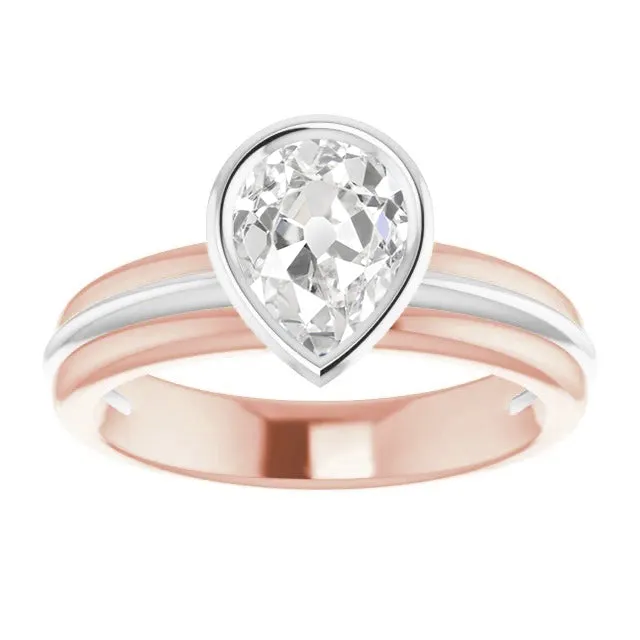 Solitaire Pear Old European Natural Earth Mined Diamond Ring Bezel Set 220 Carats HarryChadEntcom Rings Solitaire Pear Old European Natural Earth Mined Diamond Ring Bezel Set 220 Carats HarryChadEntcom Rings