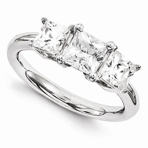Three Stone Natural Earth Mined Diamond Engagement Ring 350 Carats White Gold 14K New GB Rings Three Stone Natural Earth Mined Diamond Engagement Ring 350 Carats White Gold 14K New GB Rings