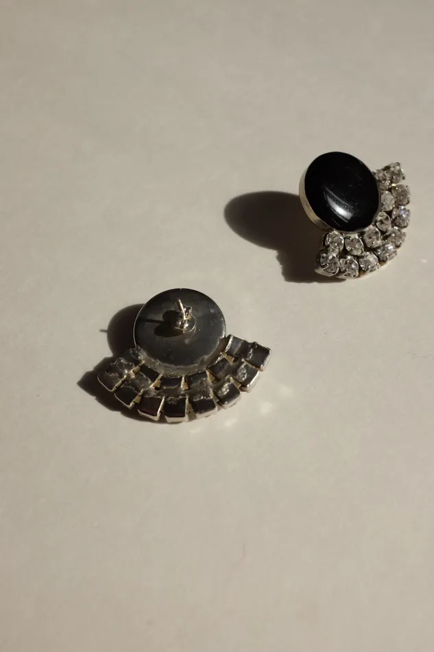 Earrings VINTAGE BLACK RHINESTONES EARRINGS collectionno2 Earrings VINTAGE BLACK RHINESTONES EARRINGS collectionno2