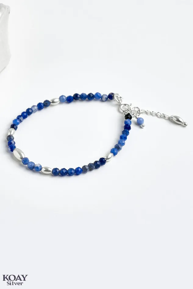 KOAY Silver Store Bracelets Sodalite Stones Bracelet