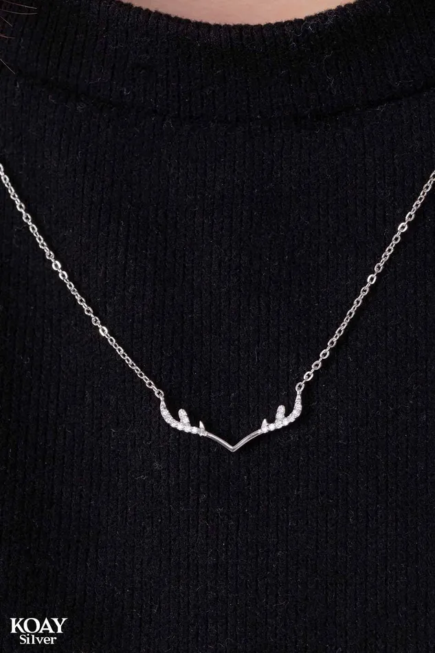 KOAY Silver Store Zircon Deer Necklace Necklaces KOAY Silver Store Zircon Deer Necklace Necklaces