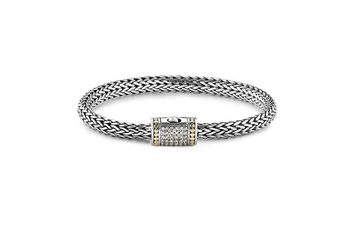 Kuta Bracelet 5x7MM White Sapphire Samuel B Bracelets