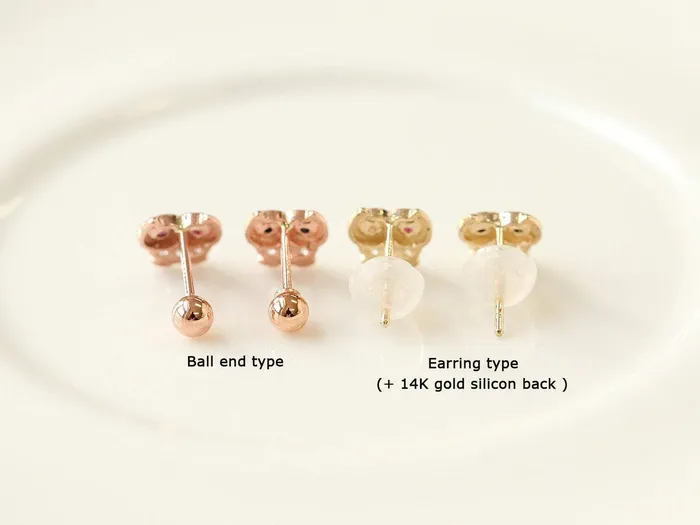 MinimalBijoux Earrings 14K Gold Bee Cartilage Earring 20g