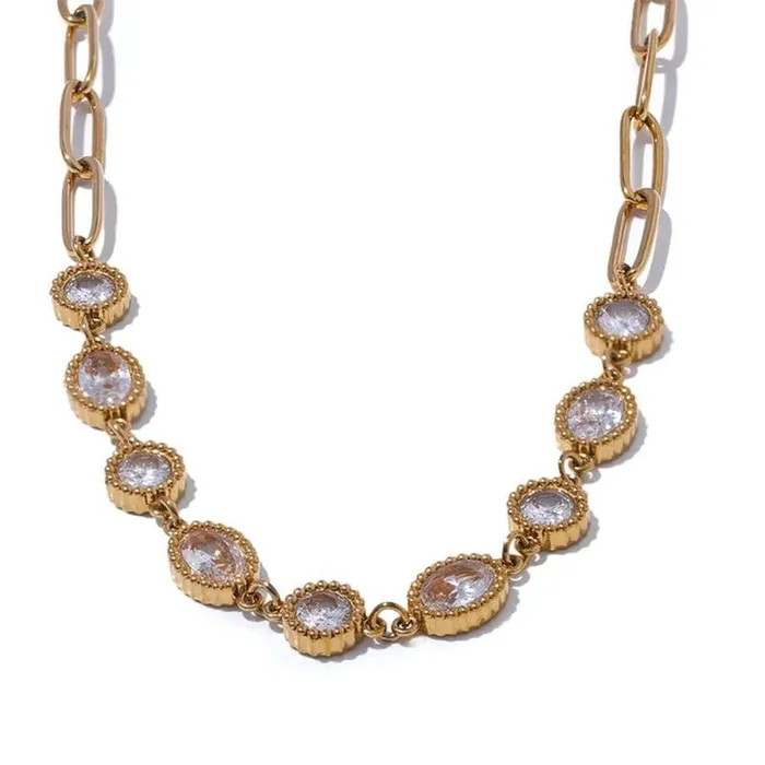 Necklaces Mabel Love Co Cubic Zirconia Necklace