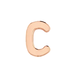 Charm Necklaces SG Fine Slider Solid Letter C Charm