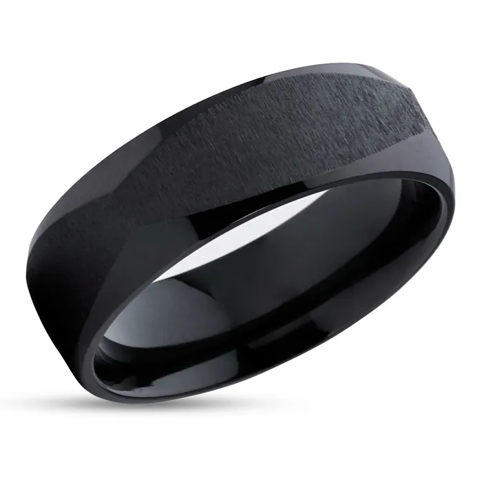 Clean Casting Jewelry Rings Zirconium Wedding Ring Black Zirconium Ring Black Wedding Band Wedding Ring Clean Casting Jewelry Rings Zirconium Wedding Ring Black Zirconium Ring Black Wedding Band Wedding Ring