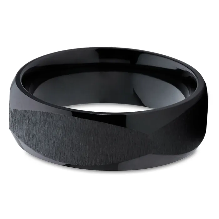 Clean Casting Jewelry Rings Zirconium Wedding Ring Black Zirconium Ring Black Wedding Band Wedding Ring