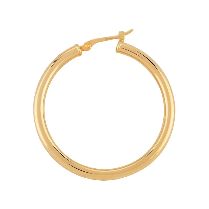 Earrings Carla Nancy B 14k Gold 25x25mm SD Hoop Earrings