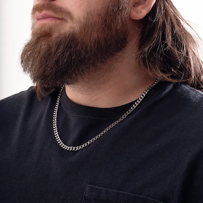 Eternity Collars Necklaces Chain Necklace with Locking Clasp Titanium