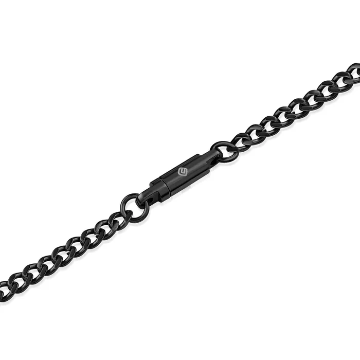 Eternity Collars Necklaces Chain Necklace with Locking Clasp Titanium