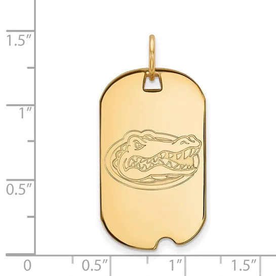 International Diamond Center Necklaces 14k Gold LogoArt University of Florida Gator Small Dog Tag Pendant International Diamond Center Necklaces 14k Gold LogoArt University of Florida Gator Small Dog Tag Pendant