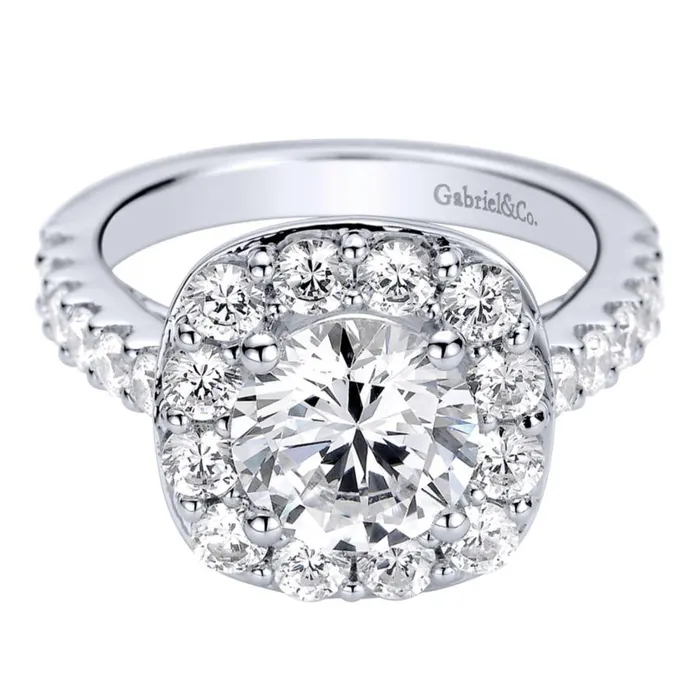 International Diamond Center Rings Gabriel Contemporary Collection White Gold Halo Engagement Ring 14 CTW International Diamond Center Rings Gabriel Contemporary Collection White Gold Halo Engagement Ring 14 CTW